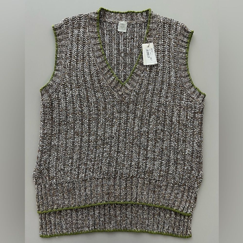 NWT Eleventy Light Grey Vest Size M